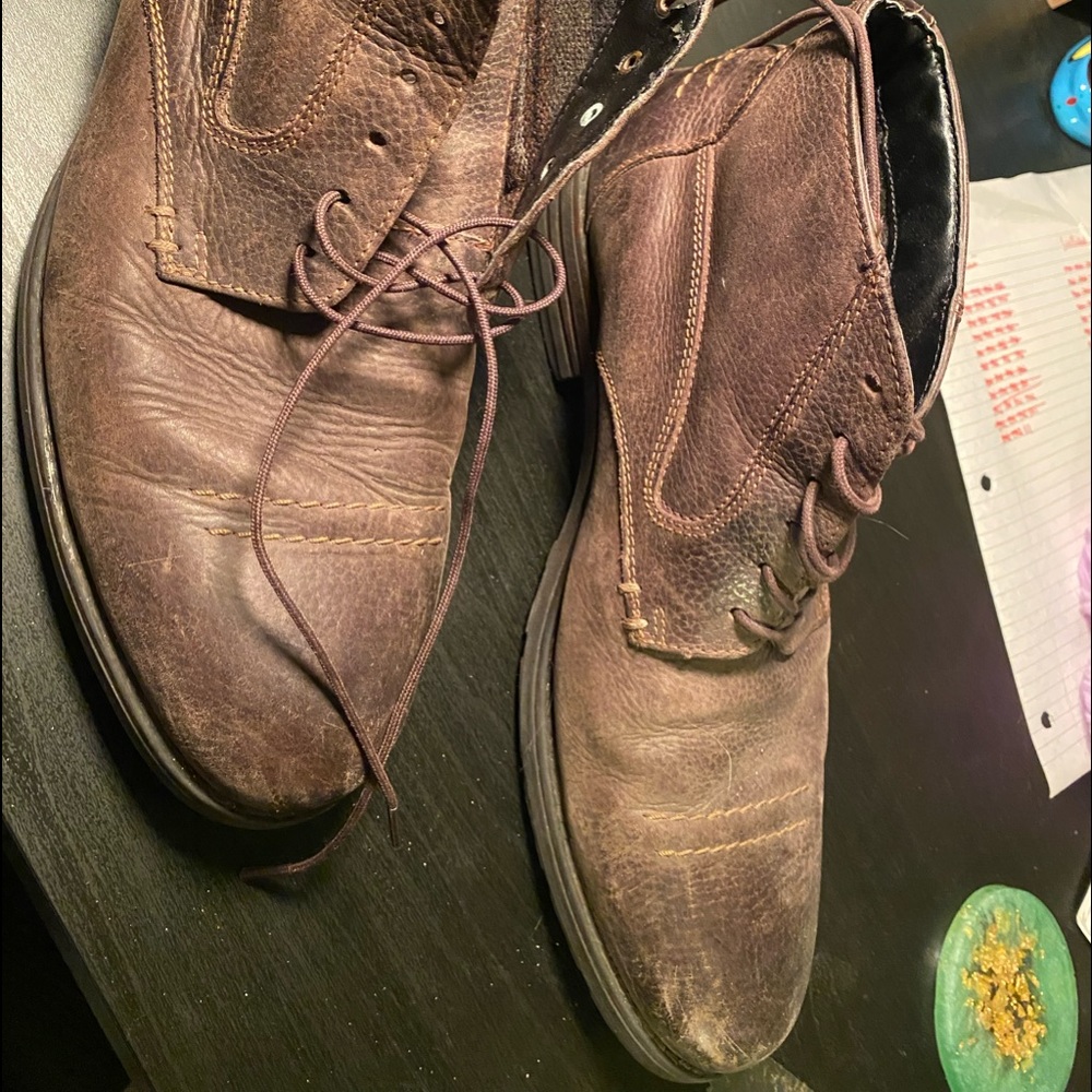 Clarks Mens Leather Shoes